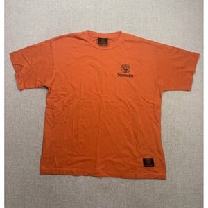 Jagermeister Mens Orange 56 Herbs Logo Graphic T-Shirt XL New With Stain
